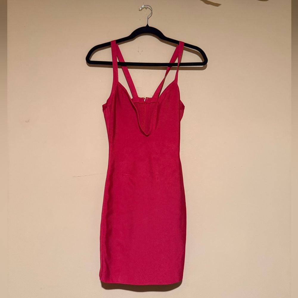 Marciano Red Bandage Mini Dress